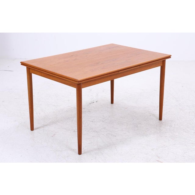 Vintage Danish Extendable Dining Table in Teak For Sale - Image 12 of 14