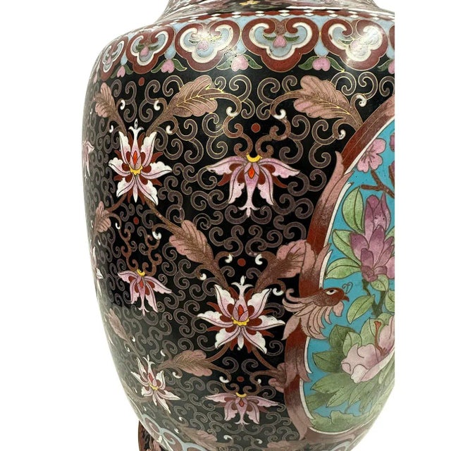 Mid-20th Century Chinese Cloisonne Vase For Sale - Image 9 of 12