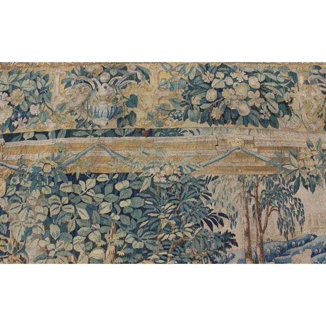 Antique Mid-18th Century European French Beauvais Tapestry For Sale - Image 9 of 18
