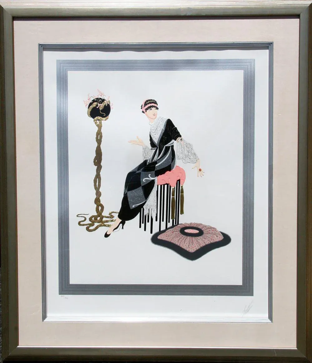 Erte 【Ebony and White】vintageitem 1980年代 Ebony and White 1982