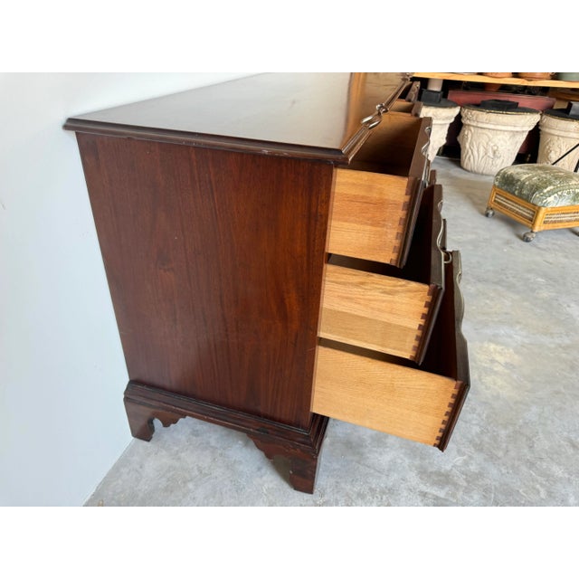 Vintage Nine - Drawers Solid Mahogany Dresser by Century Furniture/ Sold For Sale In Miami - Image 6 of 12