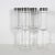 Mid-Century Modern Silver Rim Champagne Flutes Glasses- Set of 4 For Sale - Image 12 of 12