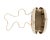 Contemporary Berna Natural Multi Dome Clutch For Sale - Image 3 of 3