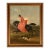 Woman on Horse With Dog Framed Canvas Print, Antiqued Gold Florentine Frame, 11x14" Print For Sale