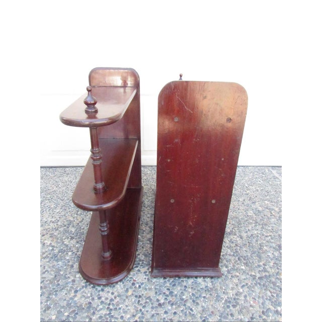 Antique English Mahogany Shop Display Shelves by Avery LTD For Sale - Image 4 of 12