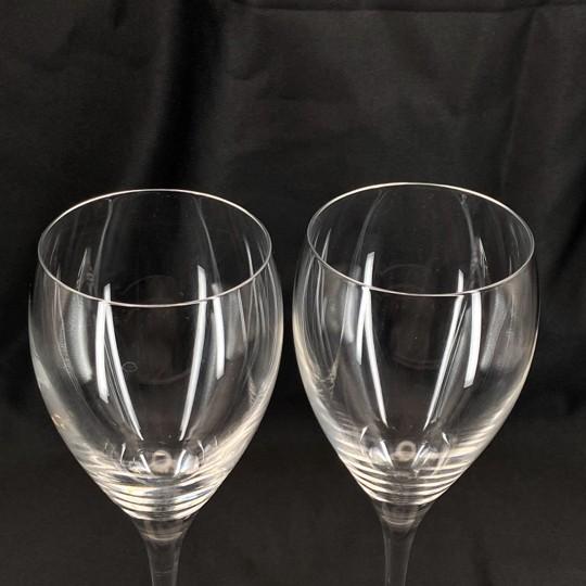 Transparent Late 20th Century Christofle "Albi Verre" Red Wine Glasses - Set of 2 For Sale - Image 8 of 17