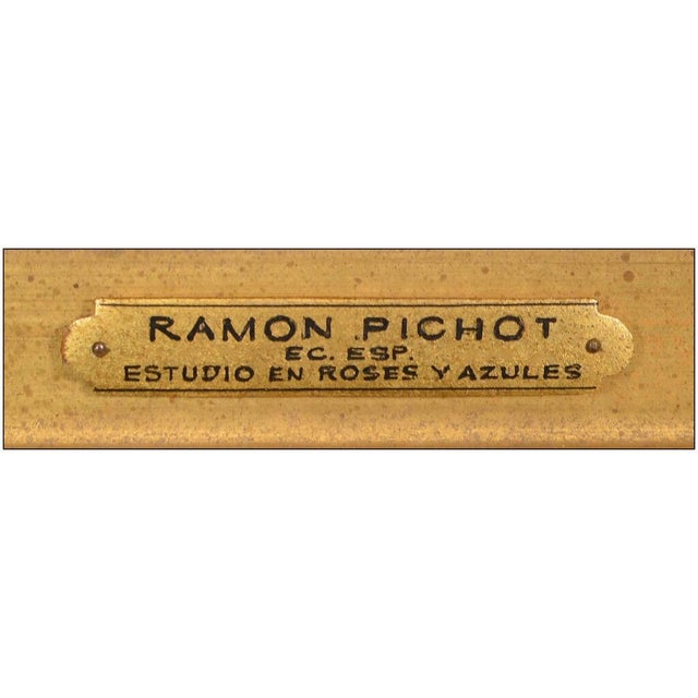 1980s Estudio En Roses Y Azules, Ramon Pichot For Sale - Image 4 of 6