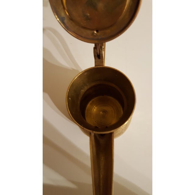 Mid Century Modern Vintage Saudi Arabian Dallah Pot Inscribed For Sale In Phoenix - Image 6 of 12