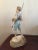 Metal Antique Early 20th Century Mounted Painted Metal Boy Figure Lamp For Sale - Image 7 of 12