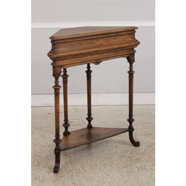 Antique English Oak Jacobean Planter Table For Sale - Image 15 of 15
