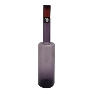 Vintage Gullaskruf (Sweden) Mid-Century Modern Glass Decanter