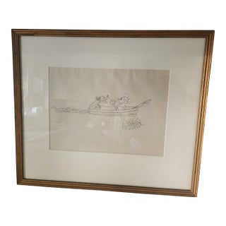 1931 Original Mickey Mouse and Pluto Drawing by Les Clark For Sale