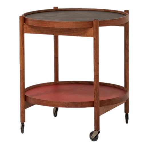 Danish Modern Teak Serving Trolley by Hans Bølling, 1960s For Sale