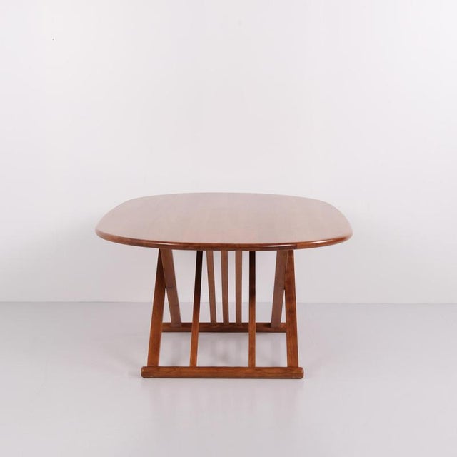 Safari coffee table designed by andreas hansen for haslev møbelsnedkeri. The table is crafted in solid light wood with an...