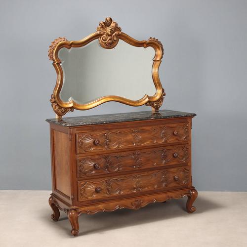 Baroque Style Chest of Drawers in Walnut For Sale - Image 12 of 12