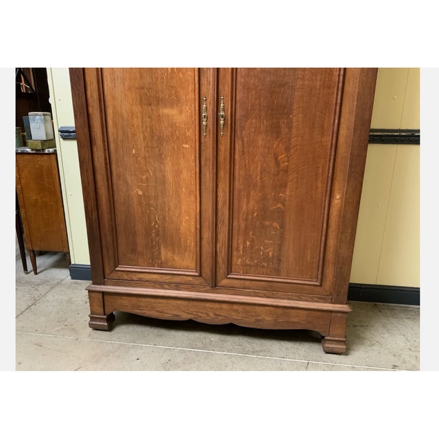 Brown Antique Art Nouveau Wardrobe, 1900 For Sale - Image 8 of 11