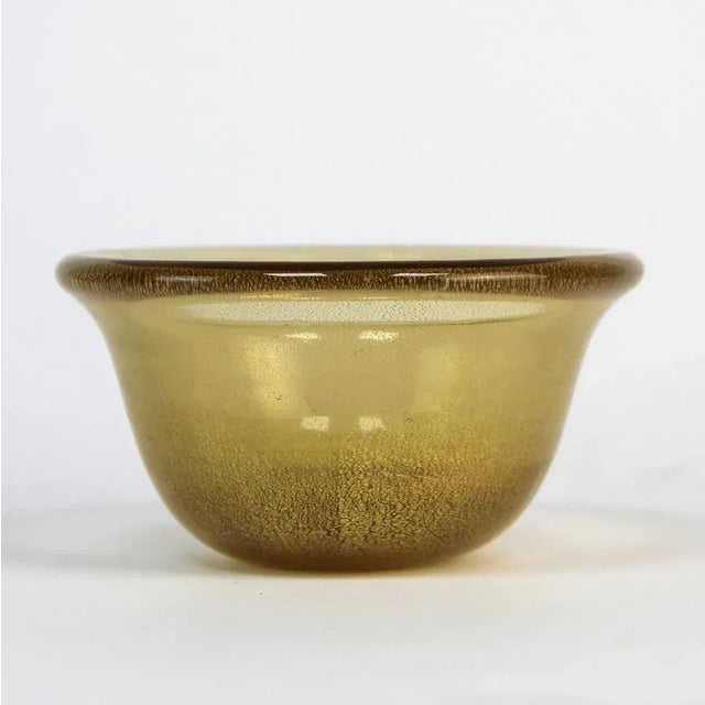 Mid-Century Modern Murano Glass with Gold Dust, 1940s For Sale - Image 3 of 5
