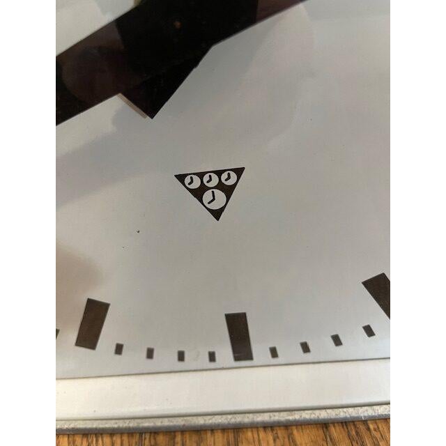 Vintage Double Sided Square Trainstation Clocks from Pragotron For Sale - Image 4 of 7