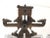 This pair of antique Industrial elements made in brass on thick Lucite base. The brass details are beautifully intricate.