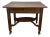Elegant Vintage Oak Side Table With Drawer & Lower Shelf – Classic Fluted Legs For Sale