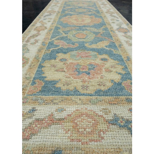 Textile Turkish Oushak Runner Rug 2'3" x 5'9" #17255 For Sale - Image 7 of 8