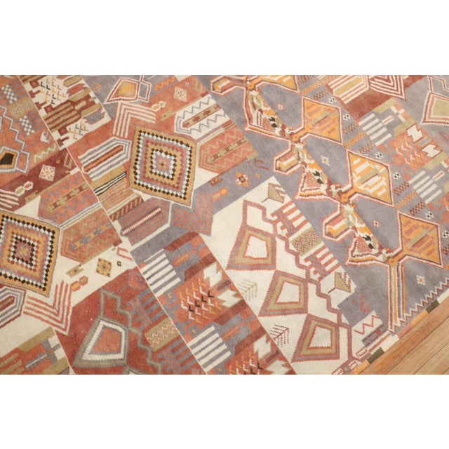 Pink Vintage Oversize Moroccan Rug For Sale - Image 8 of 12