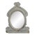 19th Century French Gray Zinc Wall Mirror For Sale