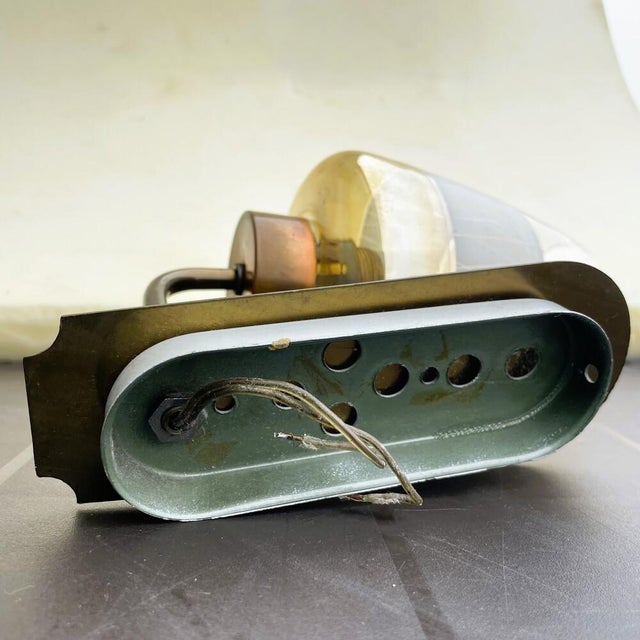 Danish Modern Teak and Etched Glass Wall Sconce, 1960s For Sale - Image 11 of 12