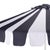 Spritely Home Meze 9 Ft Crank Umbrella, Navy Cabana Stripe/White Pole For Sale - Image 4 of 9