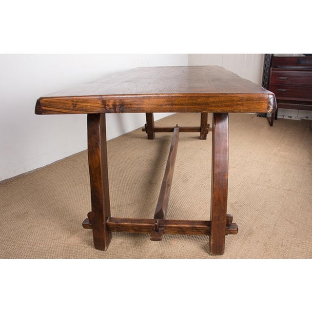 Large Brutalist Style Dining Table by Olavi Hänninen for Mikko Nupponen, 1960 For Sale - Image 12 of 18