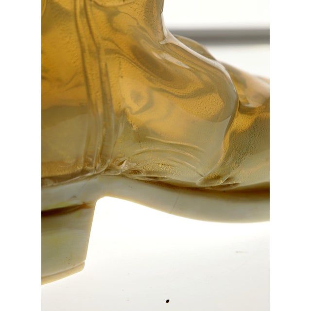 Murano Opaline Chalcedony Livio De Marchi Boot by Pino Signoretto for Pauly, 1990s For Sale - Image 6 of 18