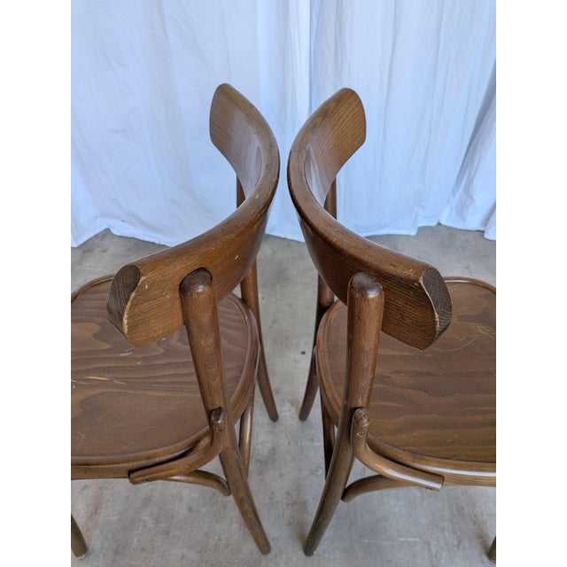 1970s Mid-Century Bistro Style Dining Chair in Wood, Former Yugoslavia, 1970s For Sale - Image 5 of 18