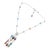1990s Bulgari Allegra Diamond Color Stones White Gold Necklace For Sale