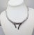 Monet Vintage 1970s Signed Monet Rhodium Plated Tubular Necklace For Sale - Image 4 of 11