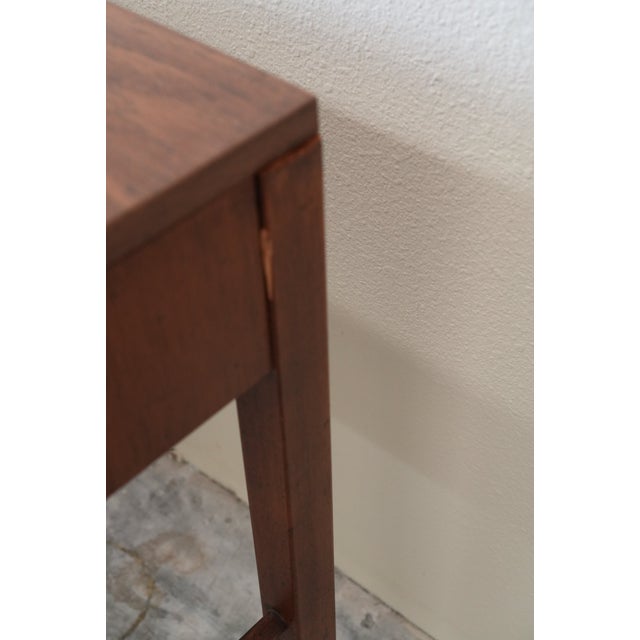 1960s Vintage Mid-Century Modern Linear by Morris of California Walnut Desk - Writing Desk For Sale - Image 9 of 10