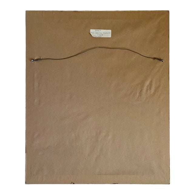 Wood Vintage Asian Original Still Life Painting For Sale - Image 7 of 8