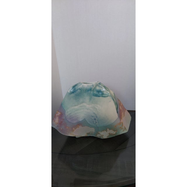 Ceramic Late 20th Century Tony Evans Signed Large Raku Vase For Sale - Image 7 of 12