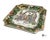 Hollywood Regency Vintage Qing Period Famille Rose Medallion Square Decorative Plate For Sale - Image 3 of 8