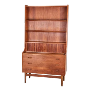 1960s Danish Teak Secretary Cabinet by Johannes Sorth for Borge Mogensen