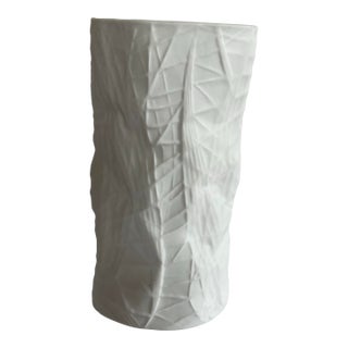 Vintage 1960’s Rosenthal Structura Paper Vase Martin Freyer For Sale