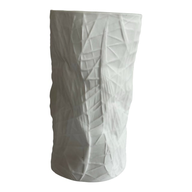 Vintage 1960’s Rosenthal Structura Paper Vase Martin Freyer For Sale