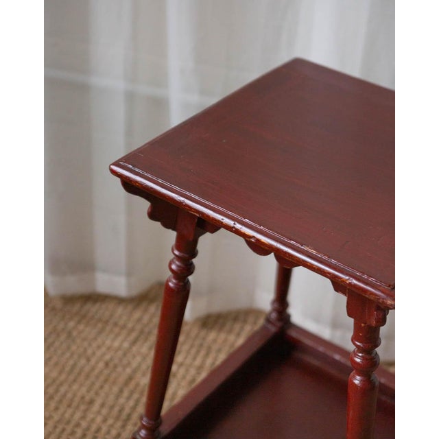 Antique Painted Oak Side Table For Sale - Image 11 of 15