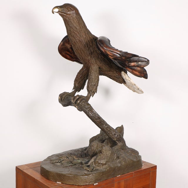 Bronze American Eagle Sculpture Chairish