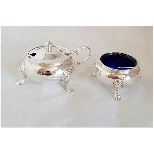 Antique Sterling Silver Cruets, London, 1930s, Set of 3 For Sale - Image 4 of 15