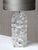Mid-Century Modern Bubble Glass Table Lamp with Silk Shade by Josef Schott for Smålandshyttan, Sweden, 1960s For Sale - Image 3 of 13