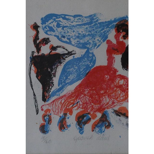 Paul Holsby, Spansk Dans, Color Lithograph, 1967, Framed For Sale - Image 4 of 6