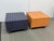 Paint Purple + Orange Peg Board Storage Tables on Casters, Set of Two For Sale - Image 7 of 12
