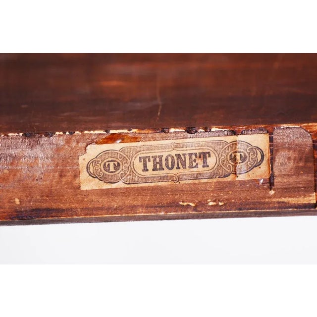 Thonet Small Czech Art Deco Table in Walnut from Thonet, 1930s For Sale - Image 4 of 8