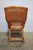 Pair Vintage Coastal Woven Rattan Stools With New Upholstered Cushions For Sale - Image 4 of 7