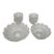 MCM Style Lausitzer Glaswerke Medea Scalloped Crystal Bowl Set - 8 PCS For Sale